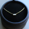 Baguette Diamond Solitaire Necklace