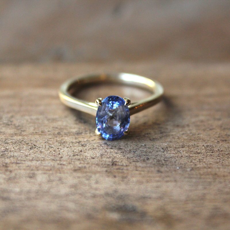 blue sapphire ring
