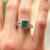 green emerald ring