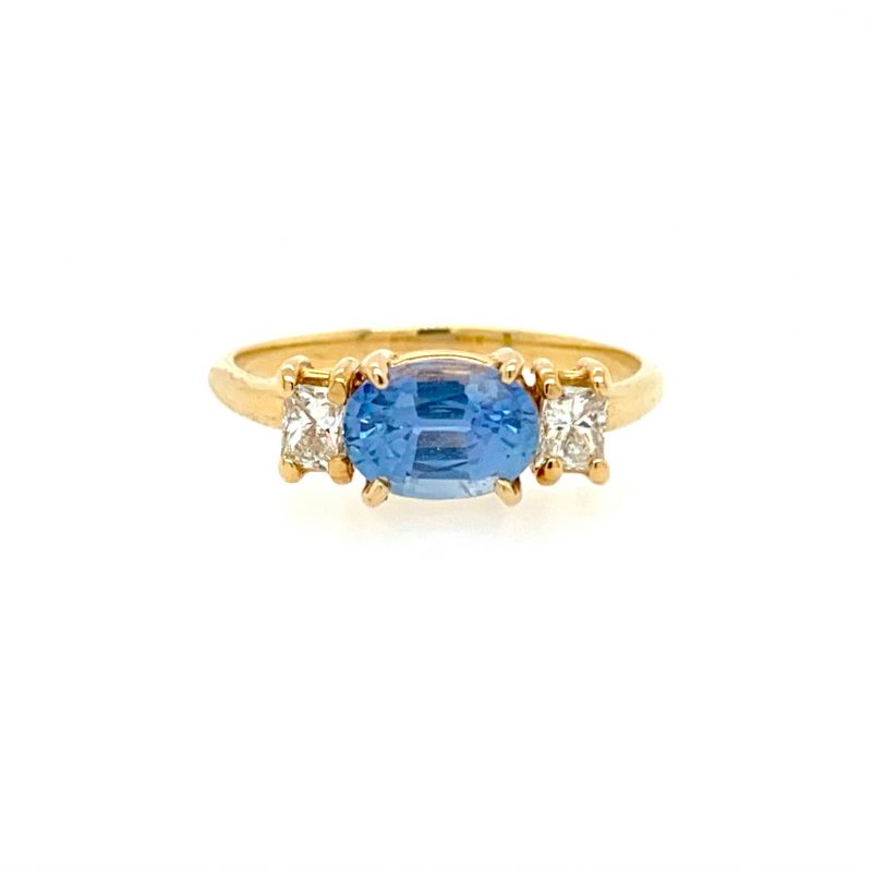 Sapphire And Diamond Ring