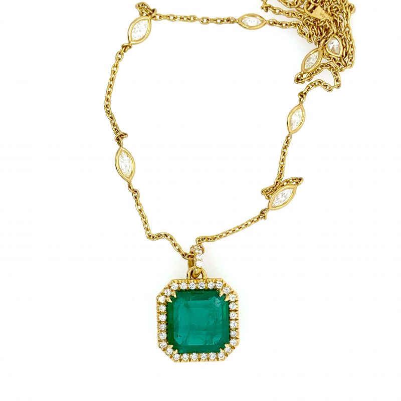 Zambian emerald necklace
